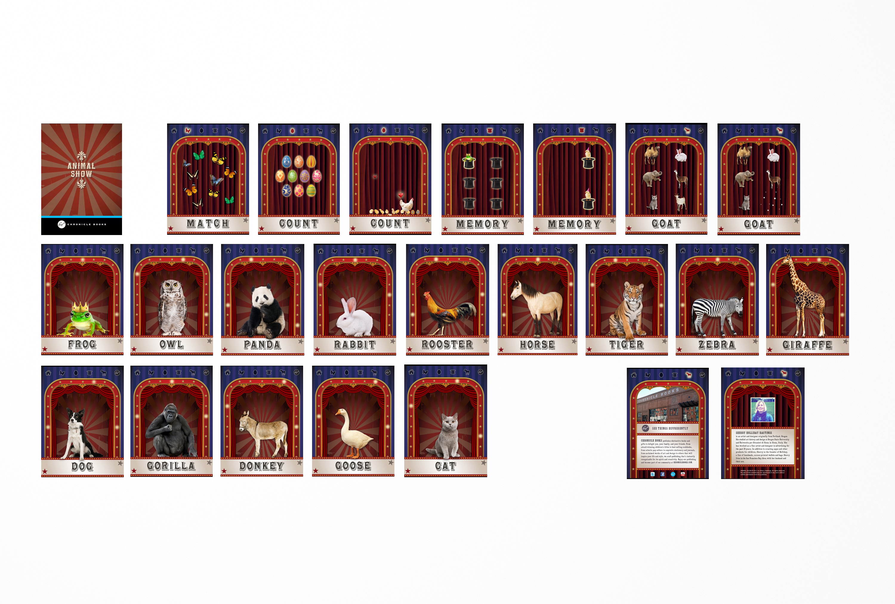 all screens of the Animal Show app