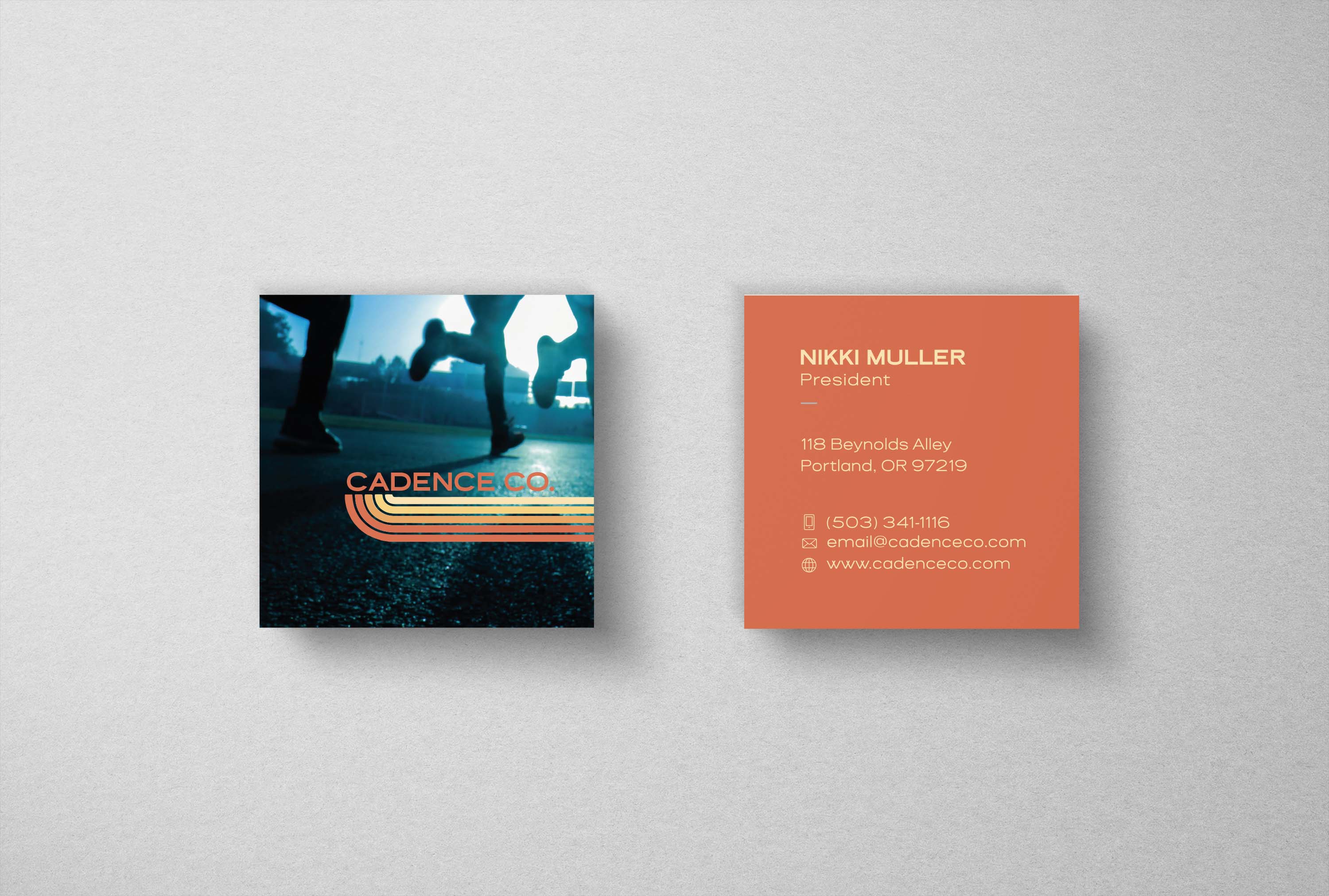cadence company business card design