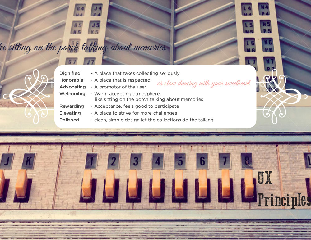 all of the mobile screens for the Collector App