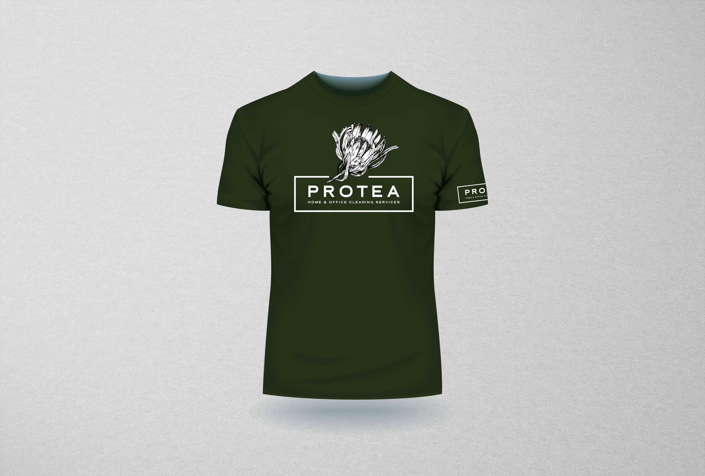 branding page for Protea Cleaning Services